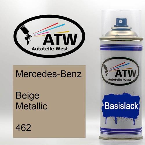 Mercedes-Benz, Beige Metallic, 462: 400ml Sprühdose, von ATW Autoteile West.